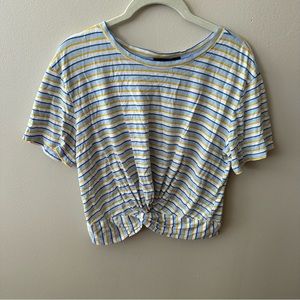 Striped crop top